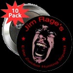 10 Jim Rage Saftey Pin Buttons (for your saftey)